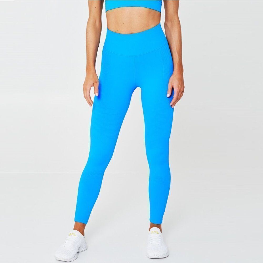 NUX High Rise Vita LA Leggings Blue S NEW
